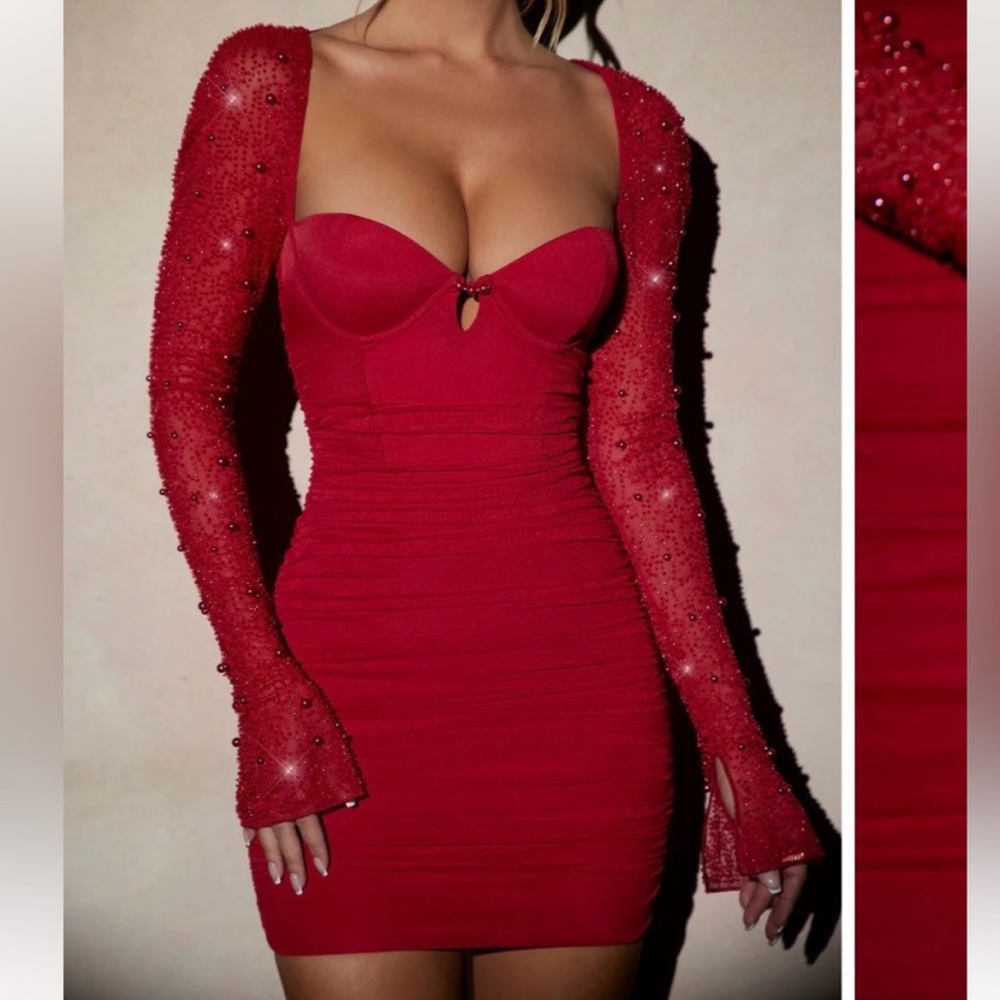 Oh Polly St Germain Mini Red dress M